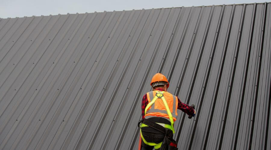 Professional metal roof installation services in Mousie, KY